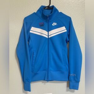 Nike Beijing 2008 Vintage Y2K Women’s Medium Blue Jacket USA Olympics
